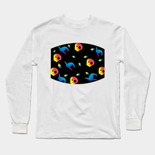 Rainbow Skull Halloween Long Sleeve T-Shirt